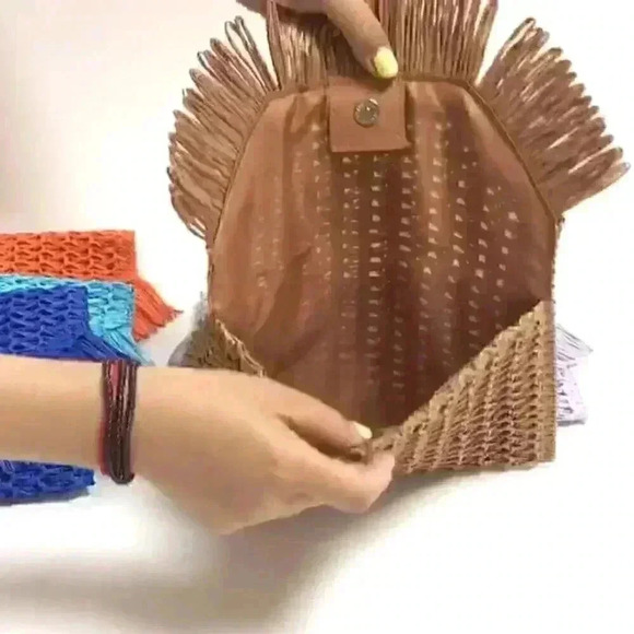 Straw Clutch Handbag - Picture 7 of 7